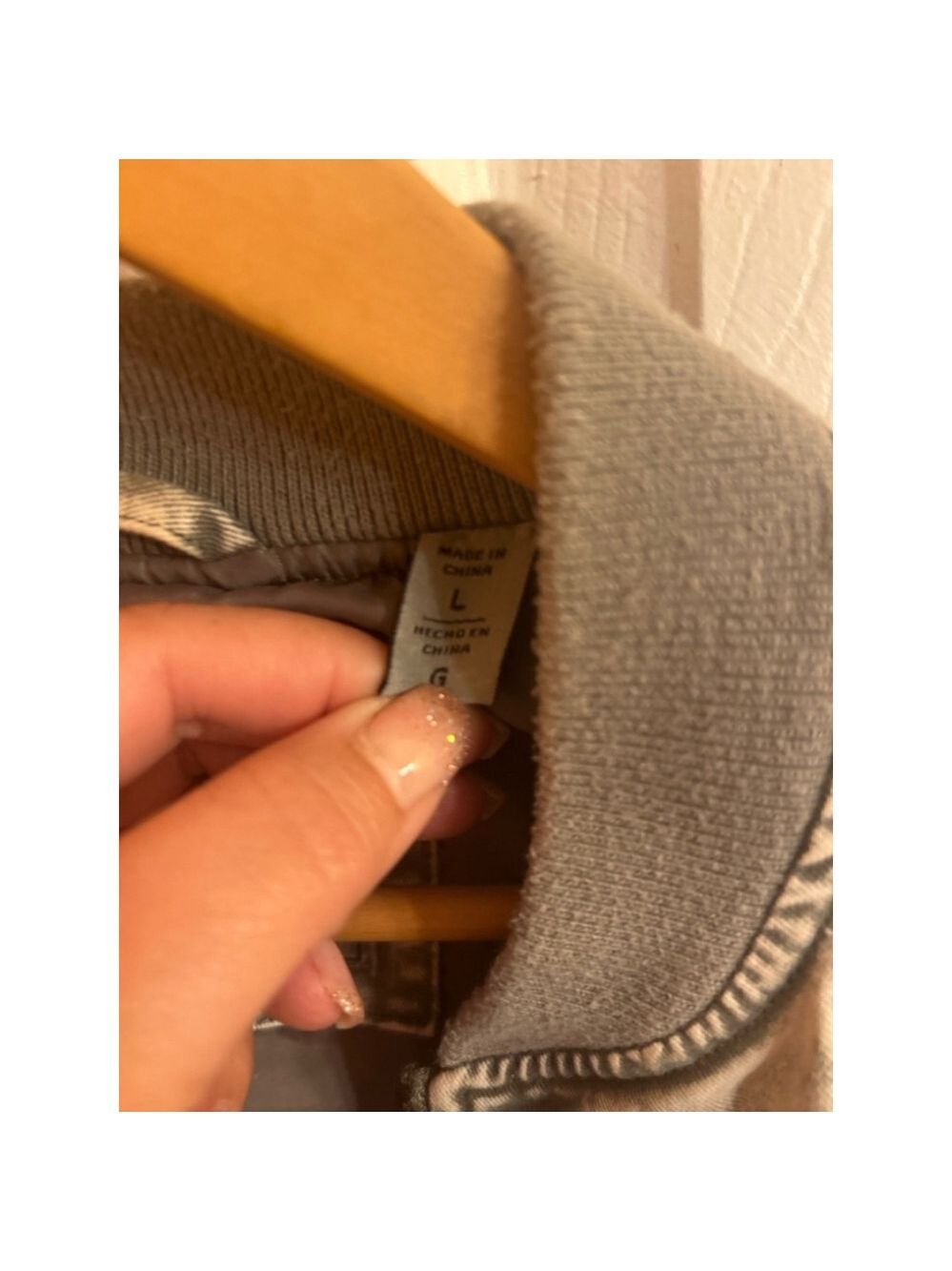 Women’s Levi Strauss & Co. Bomber Jacket Size L Gray - Picture 3 of 5